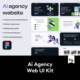 现代时尚Ai人工智能网络科技网站WEB用户登陆界面设计Figma模板