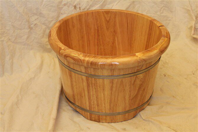 北京 包邮 橡木 泡脚盆 木桶 厚洗脚盆 泡脚木盆 足浴桶 足浴木盆