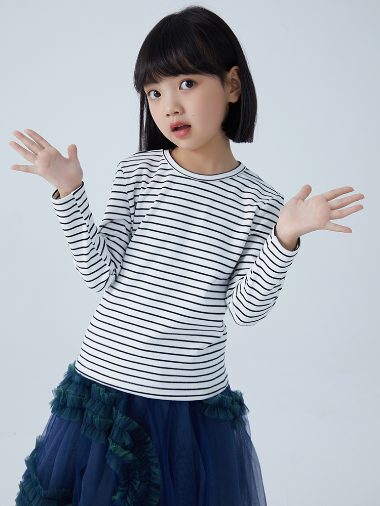 Dragon Han children stripe Base coat 2022 new pattern Parenting Sweater Boy girl Versatile fashion Trend Children's clothingin the Children/Baby/Family fitted , Sweater/Fleece category - from Buy2taobao.com to provide professional Taobao agent buy service