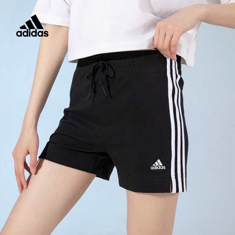 adidas阿迪达斯运动短裤女夏季休闲跑步健身训练速干透气针织裤子