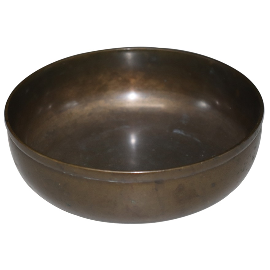 中川净益造古铜钵 日本回流珍品
