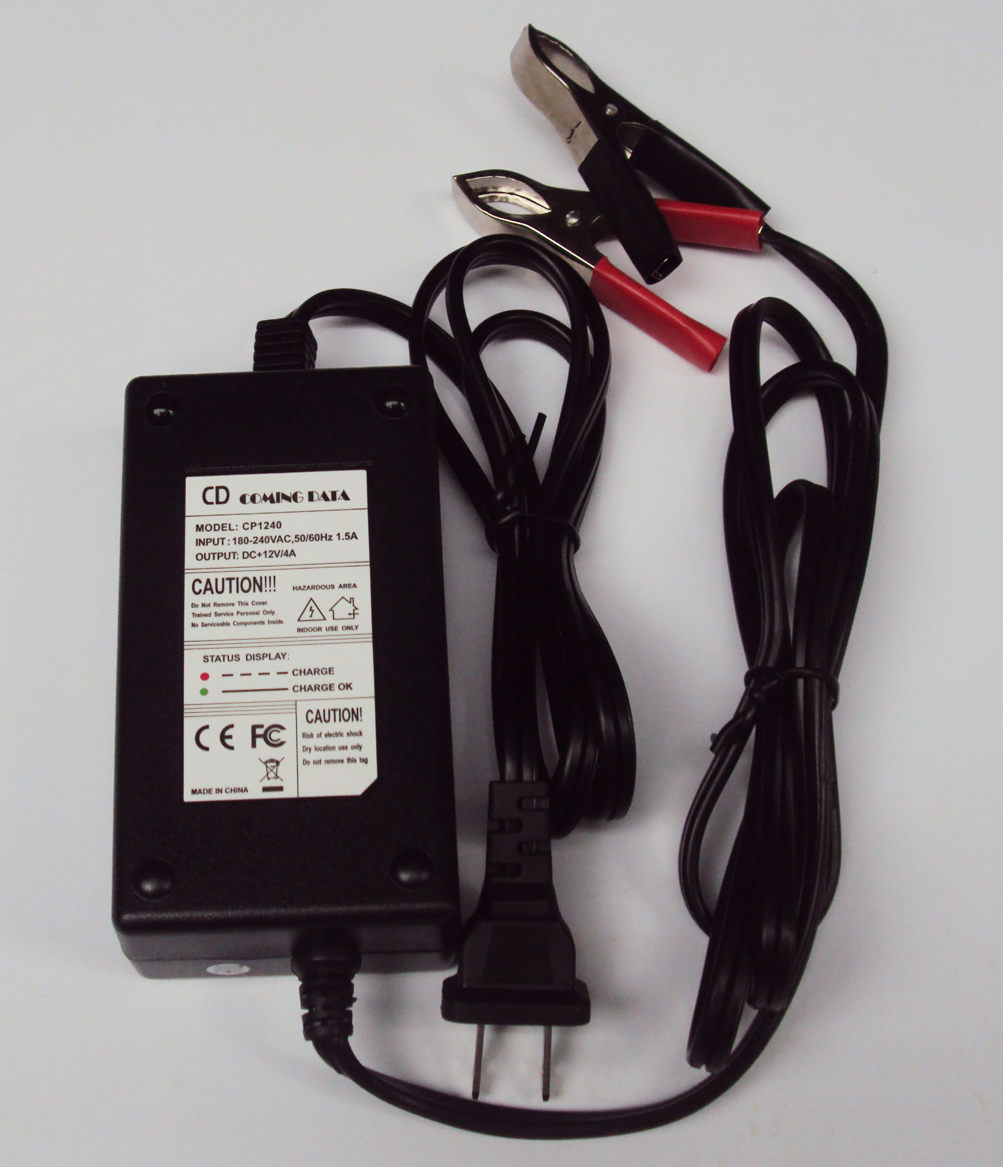 12v4a卷绕电瓶专用充电器摩托车电动车汽车通用短路其它汽车电子用品