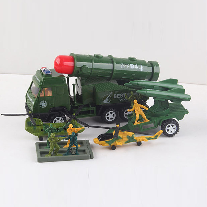 宝宝儿童导弹车玩具车兵人模型军事套装中国大号地摊夜摊男孩