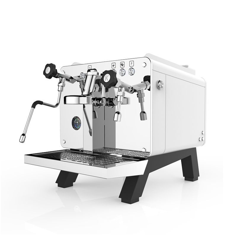 kaffa时尚网红款咖啡店单头专业意式半自动咖啡机q18磨豆机洗刷刷