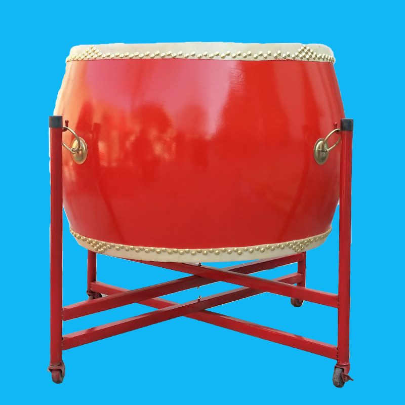 旗舰店121416182024寸1米12米大鼓中国红鼓圆管挂架牛