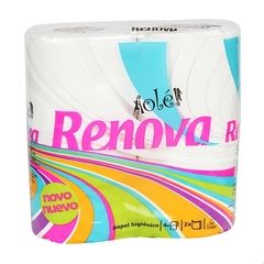 葡萄牙原装进口 Renova 瑞诺瓦卫生纸巾纯白2层*4筒*2袋 卷筒纸