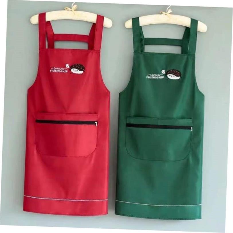 Waterproof Apron With Zipper Pocket Waterproof Fabric