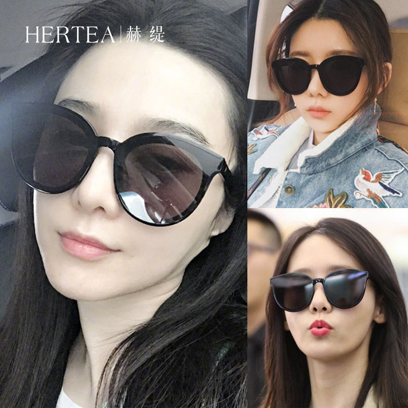 gm明星同款偏光眼镜女网红款太阳镜v牌圆脸2020新款潮男女士墨镜