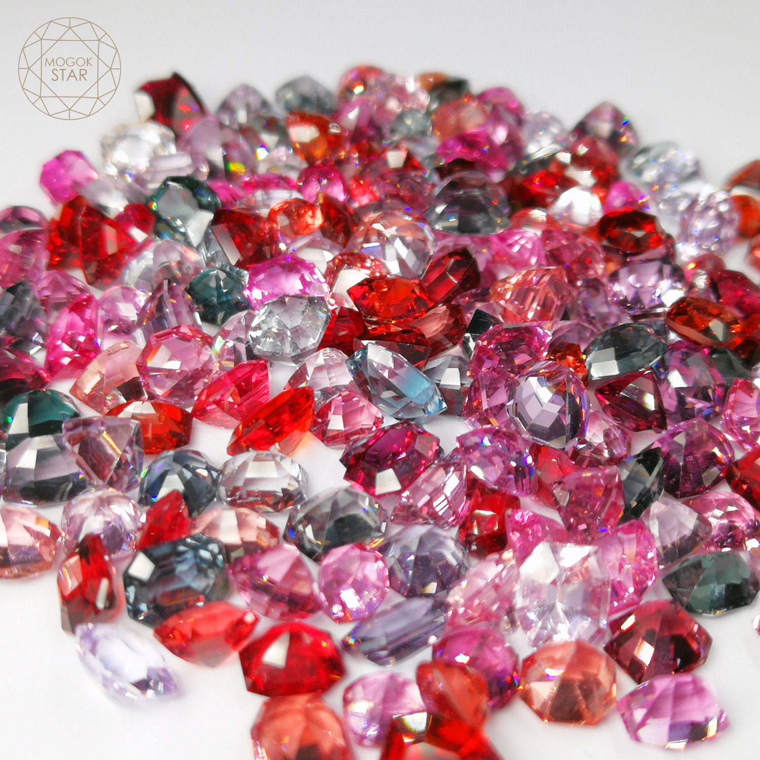 抹谷之星彩色宝石缅甸天然无烧红蓝宝石尖晶石高性价比裸石