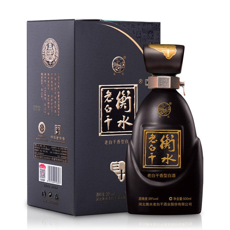 衡水老白干 白酒 古法30 39度500ml单瓶装(新旧包装随机发货)-mc母婴