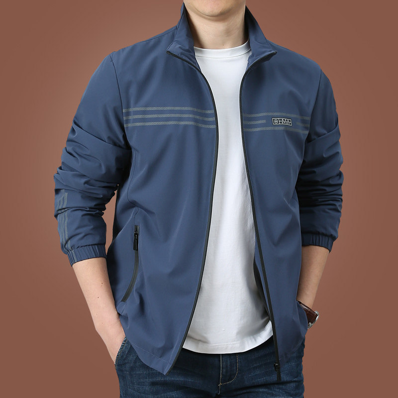 kpb男士休闲夹克外套男春秋上衣男宽松春装2022年新款衣服男春季