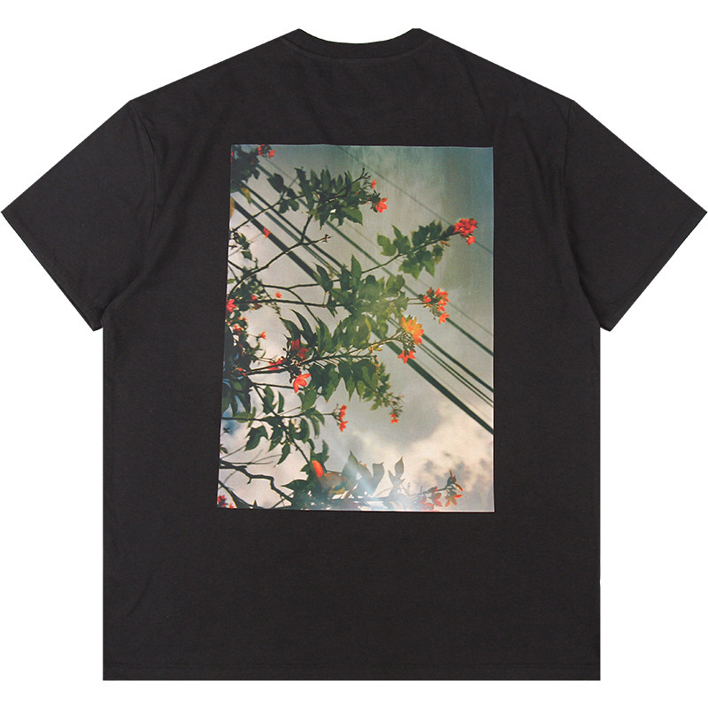 潮流观止 fear of god fog essentials 花卉相片短袖宽松t恤潮牌