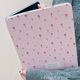 粉色小碎花适用2022新款iPadPro保护壳11/10.9寸苹果平板保护套三折式Air5代带笔槽第10代防摔硅胶小众少女心