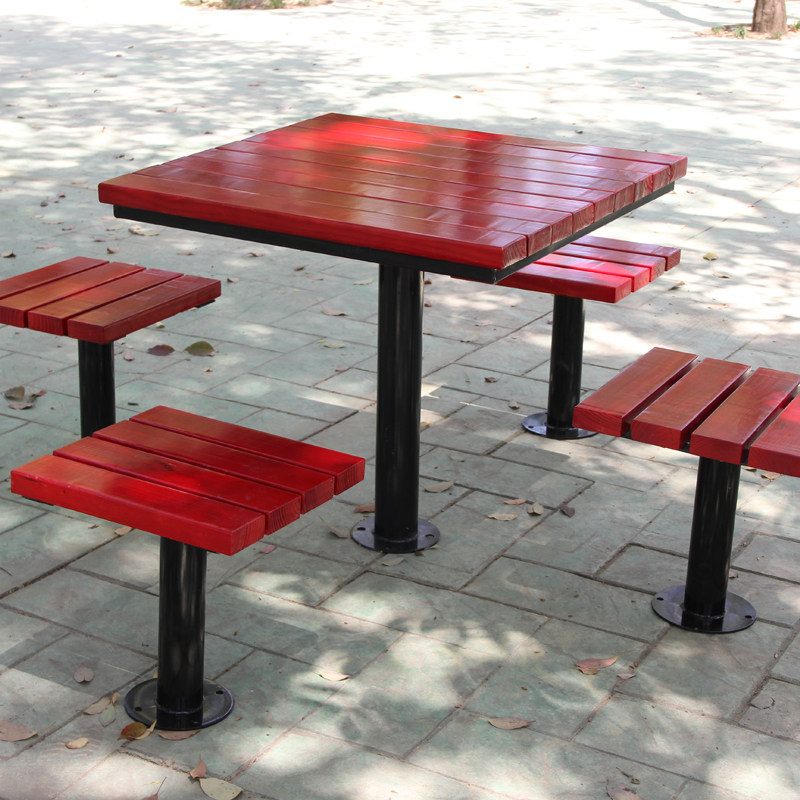 17公园人禾景观新款椅公共椅阳台无靠背实木长板凳庭院铸铝精品座凳已
