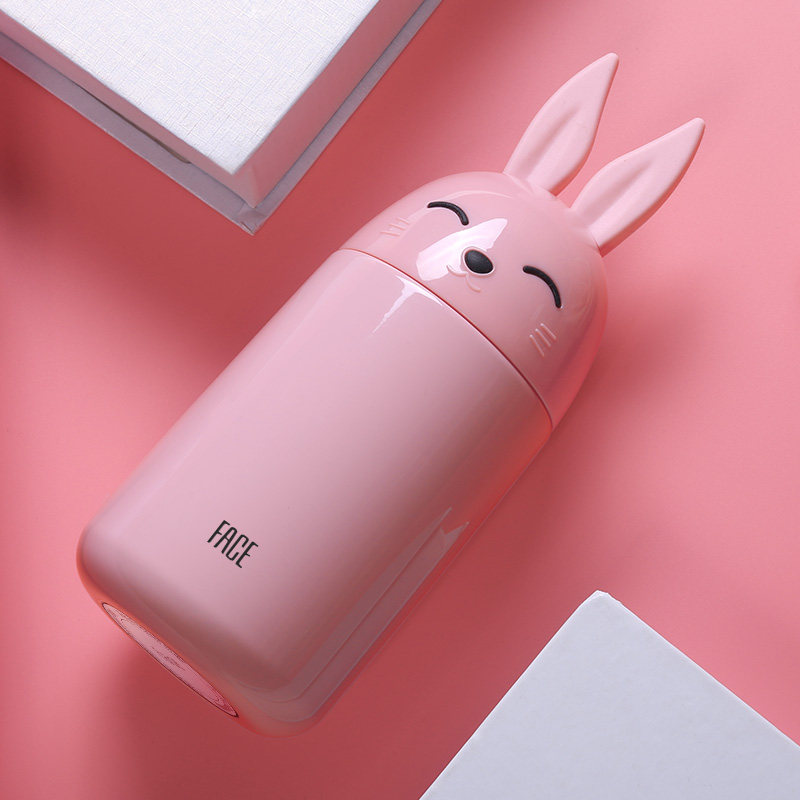 face保温杯女学生可爱水杯儿童迷你便携316不锈钢时尚创意茶杯子