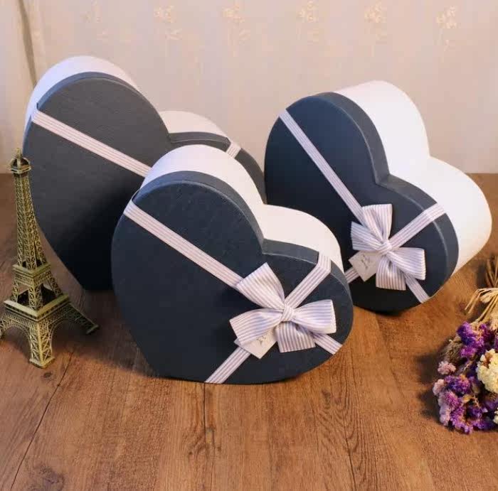 纸盒子超大成品包装带首饰盒爱心粉色文艺惊喜情侣礼盒粉饰礼品盒