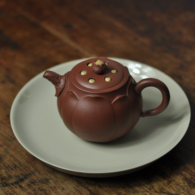 友兰轩高端名家全纯手工大师国高工底槽清荷叶莲子壶宜兴紫砂壶