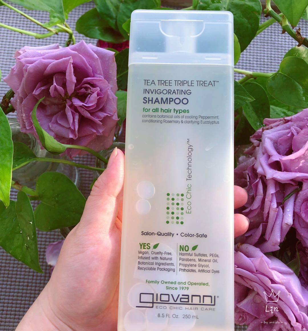 giovanni茶树_霖霖海淘现货 giovanni乔凡尼茶树三重功效洗发水 清爽