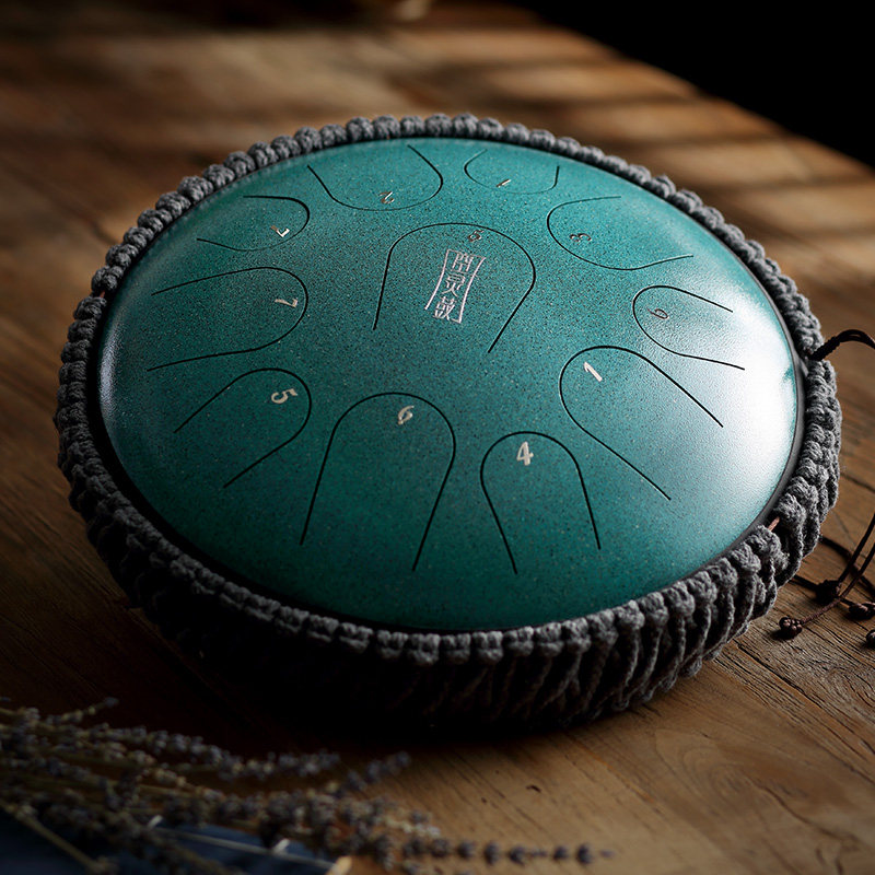 鲁儒碳钢款空灵鼓11音12英寸色空鼓手碟鼔初学者专业演奏打击乐器