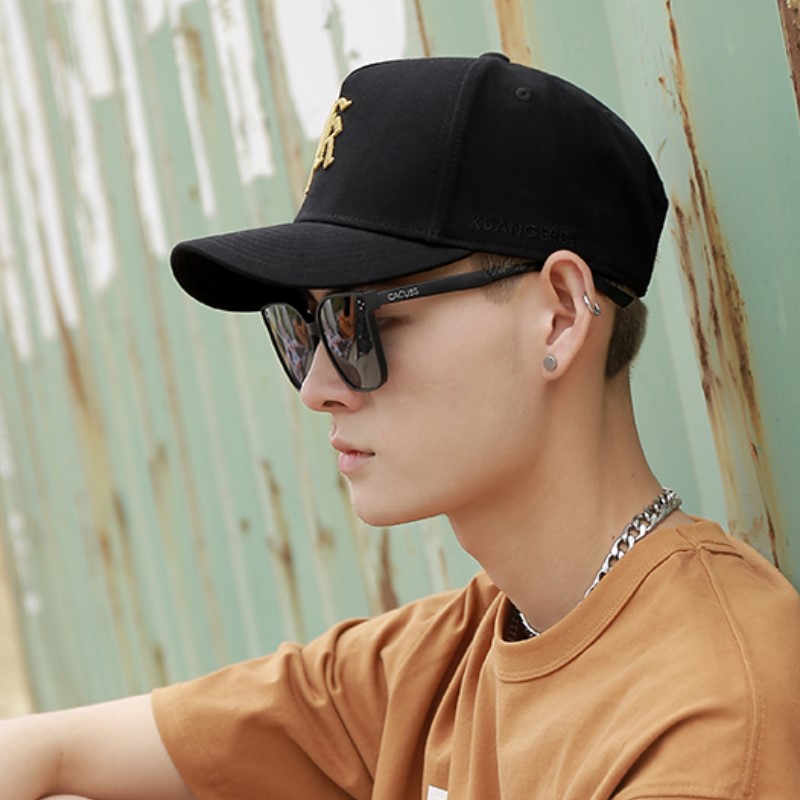 cacuss高颅顶男士时尚棒球帽硬顶舒适休闲帽子男潮防晒运动大头围