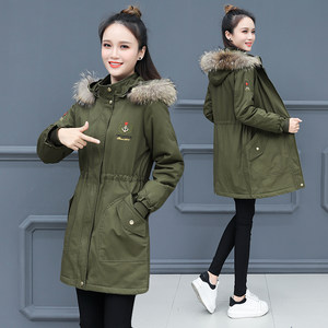 毛领军大衣女图片