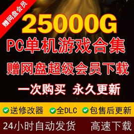 大型pc单机游戏合集含街机使命召唤GT三国提供极SVIP高速下载4000款单机游戏持续更VIP