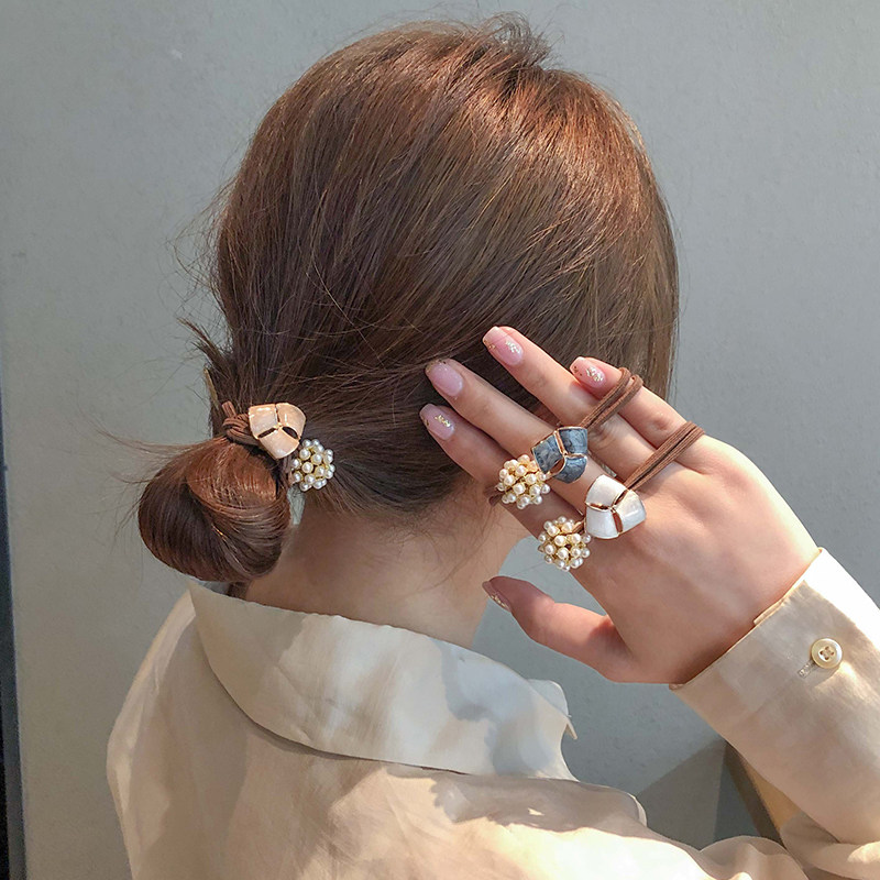 韩版网红头绳橡皮筋扎头发绳皮套发饰丸子头饰简约时尚发圈女成人