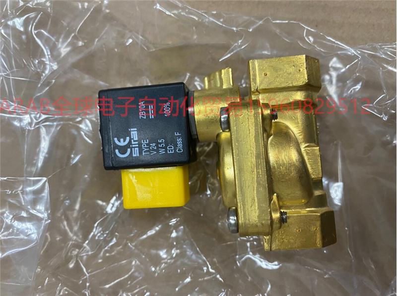 全新原装SIRAI希尔电磁阀L182V01-ZB10A 口径G3/8 进口件现货