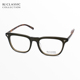 BJ CLASSIC日本手工眼镜框男款赛璐珞方形全框商务黑色眼镜架P552