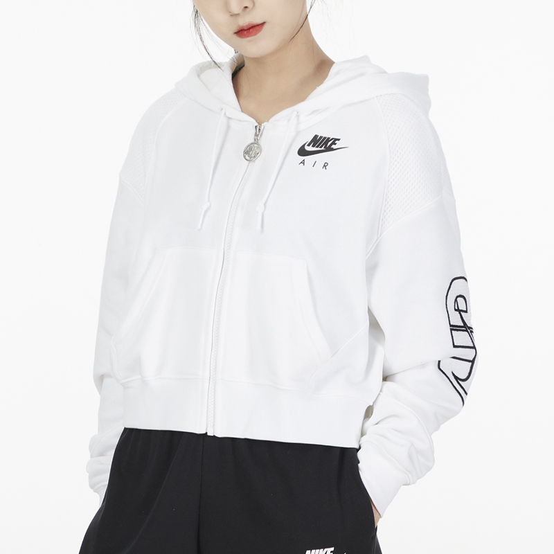 nike耐克外套女装2022春季新款运动服休闲连帽短款夹克dm6064100