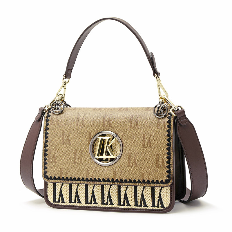 岚蔻lordly knack时尚百搭大气小方包轻奢复古印花单肩斜挎女包