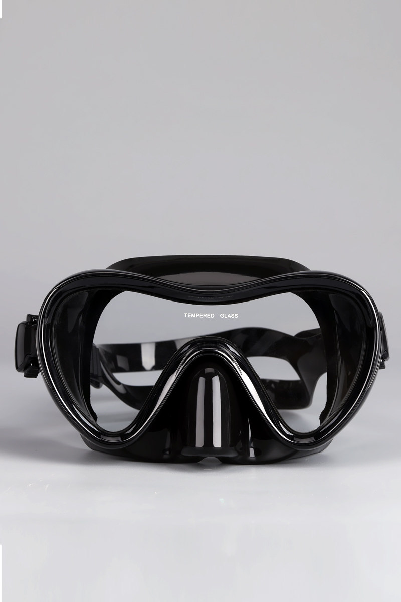 店-jianyou/简游品牌潜水镜自由潜面镜大框泳镜护鼻游泳眼镜防水08黑