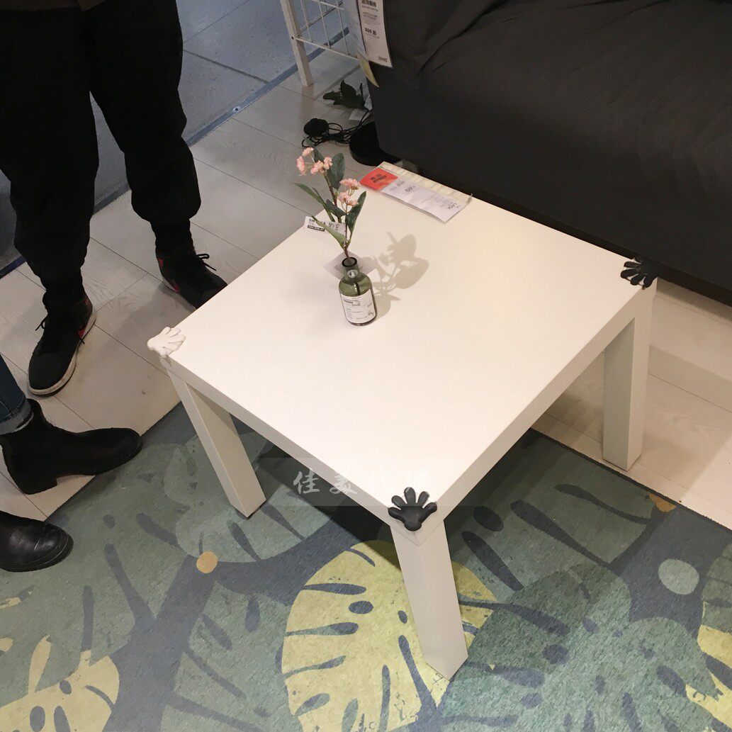 宜家代购拉克边桌床头桌餐桌方桌咖啡桌小茶几儿童简易桌书桌简约