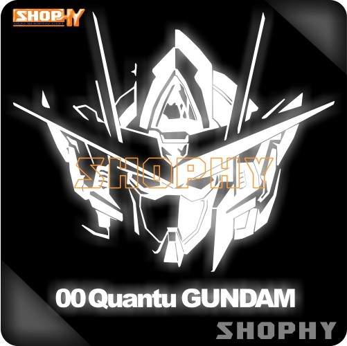 01868-02 反光贴汽车贴纸高达00gundam天人武装组织 gn-001