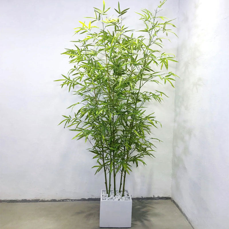 仿真竹子室内装饰假竹子隔断屏风挡墙室外装饰竹盆栽加密绿植造景