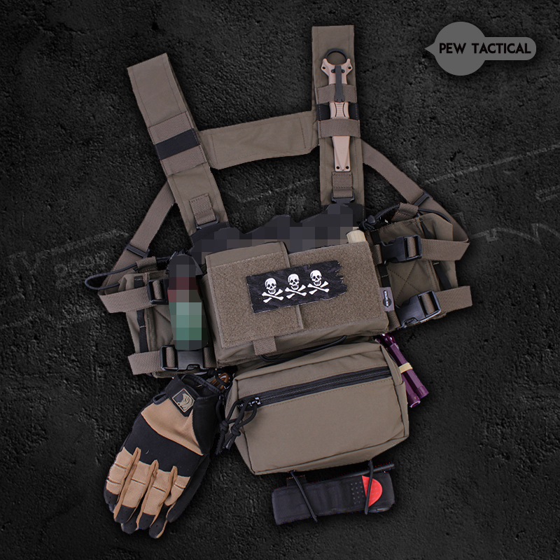 pewtac mk3 mk4 ss战术胸挂大全套 简配版主体 lv119面板500d消光-mc