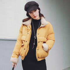 2016冬季新款女装 韩版加厚棉衣棉服棉袄保暖服面包服外套上衣