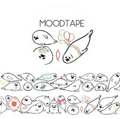 moodtape.ZOO-海豹游乐园。mood原创和纸胶带创意贴纸diy手工手账
