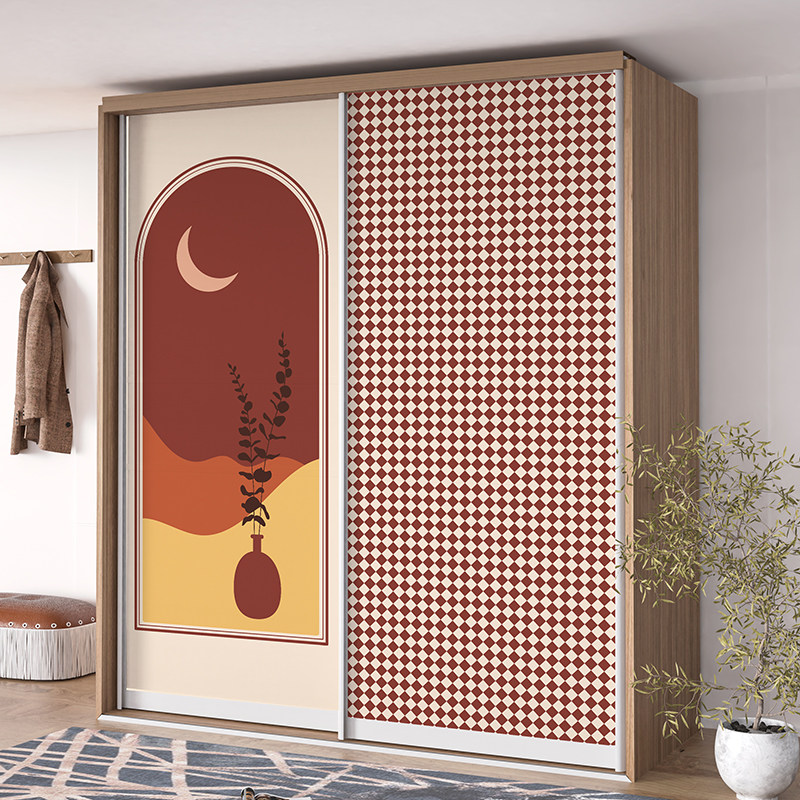 老式衣柜贴纸翻新