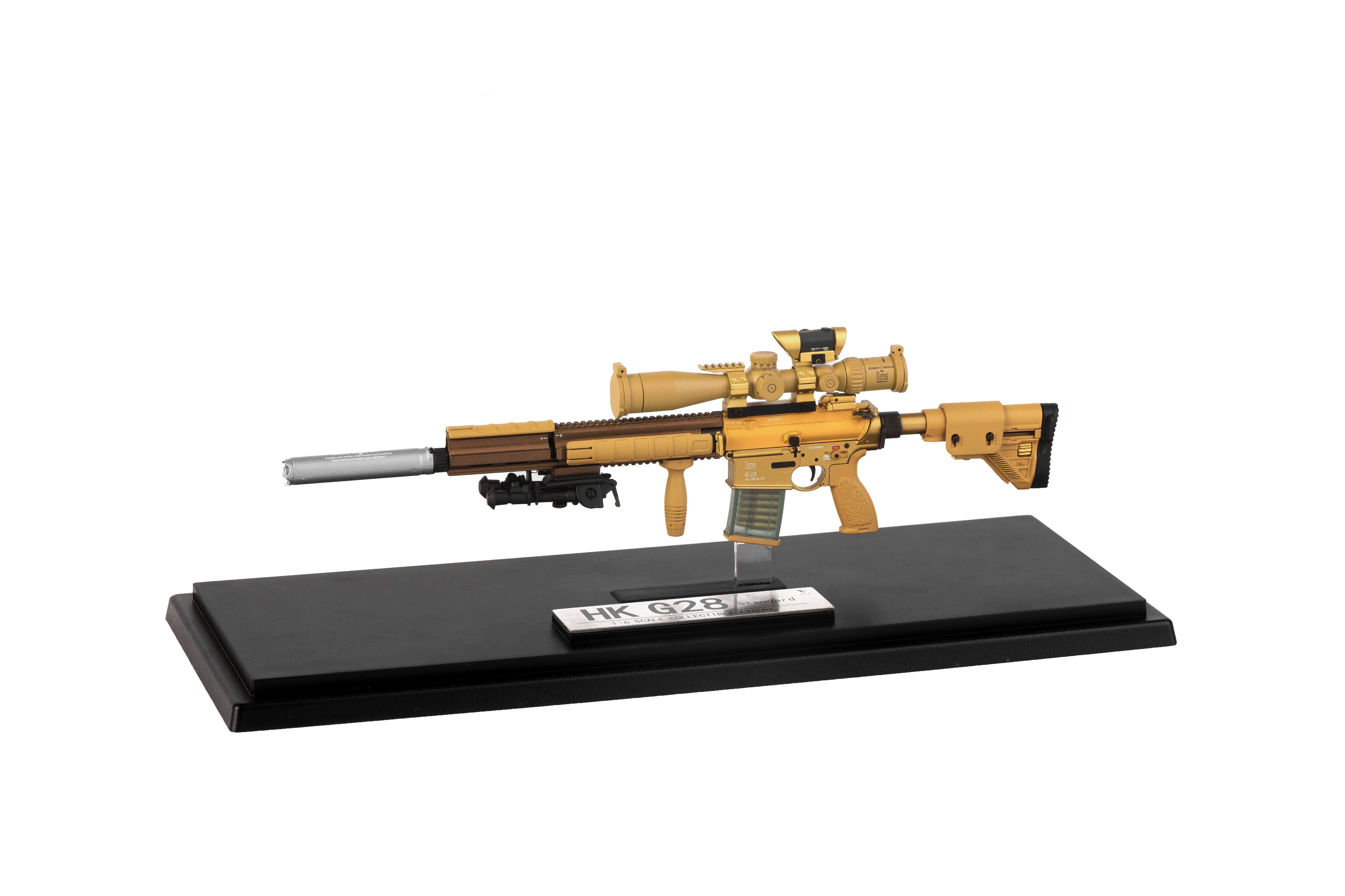 模型成品smg高质量武器hkg28系列步枪坦克