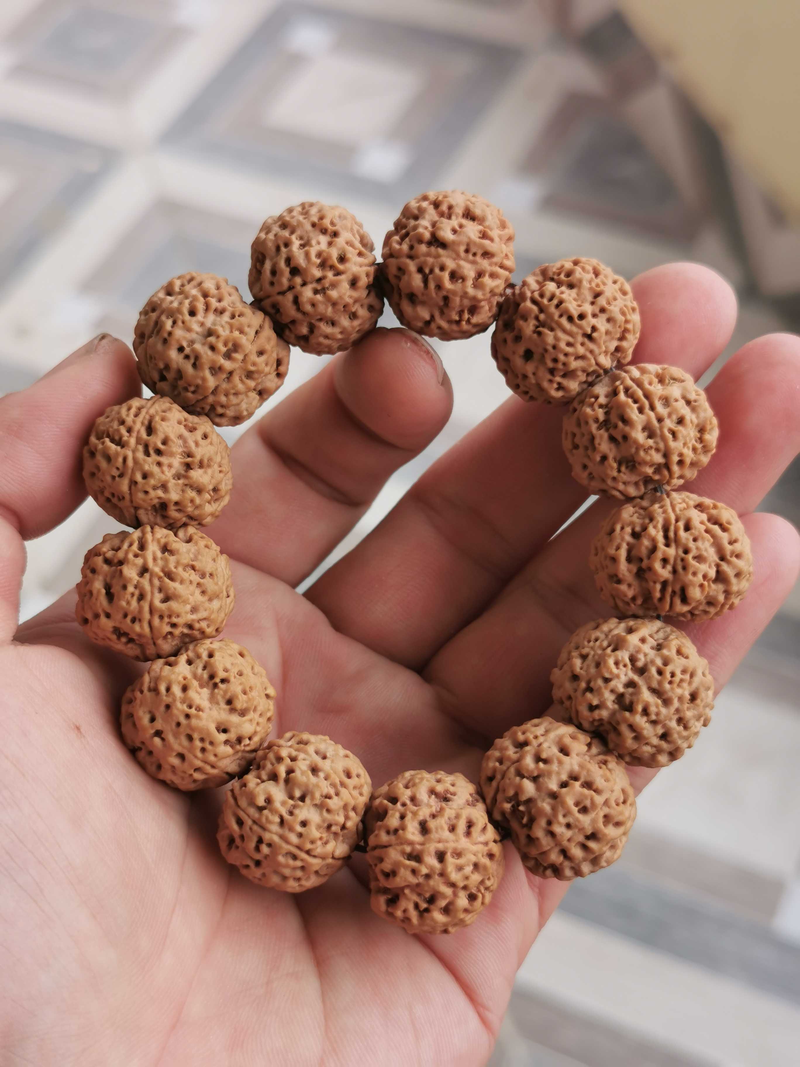 安娜矮桩姜黄蜂王大金刚尼泊尔菩提手串文玩手串男士金刚菩提