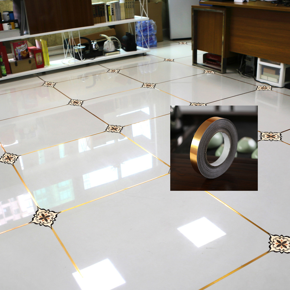 floor tile Sticker bedroom a living room floor floor tile metope Crevice decorate Gold foil Stickers waterproof wear-resistingin the Home accessories , Stickers , Wall Stickers category - from Buy2taobao.com to provide professional Taobao agent buy service