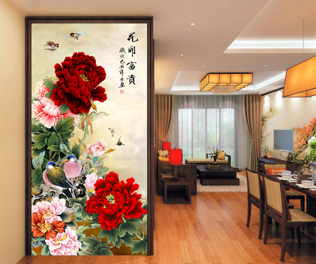 正品雅慕DMC印花十字绣套件客厅玄关大画竖版花草花开富贵牡|ruв категории домашний ткань, вышивка крестом и инструментов, принадлежностей, вышивка крестом suite - от Buy2taobao.com для оказания профессиональной услуги покупки агента Taobao