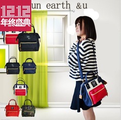 出口日本正品原单外贸手提包两用斜挎包2way女包sun earth&u小包