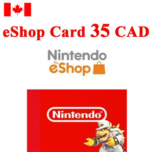 35CAD Switch eShop Card Canada 3DS WiiU 加拿大服任天堂充值卡