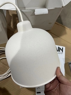 环保竹纤维材质 极简小吊灯现代简约奶灯饰垂线北欧