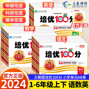 2024春 王朝霞试卷培优100分单元AB卷一二三四五六年级上册下册语文数学英语学霸提优试卷测试卷人教版北师版苏教版小学培优一百分