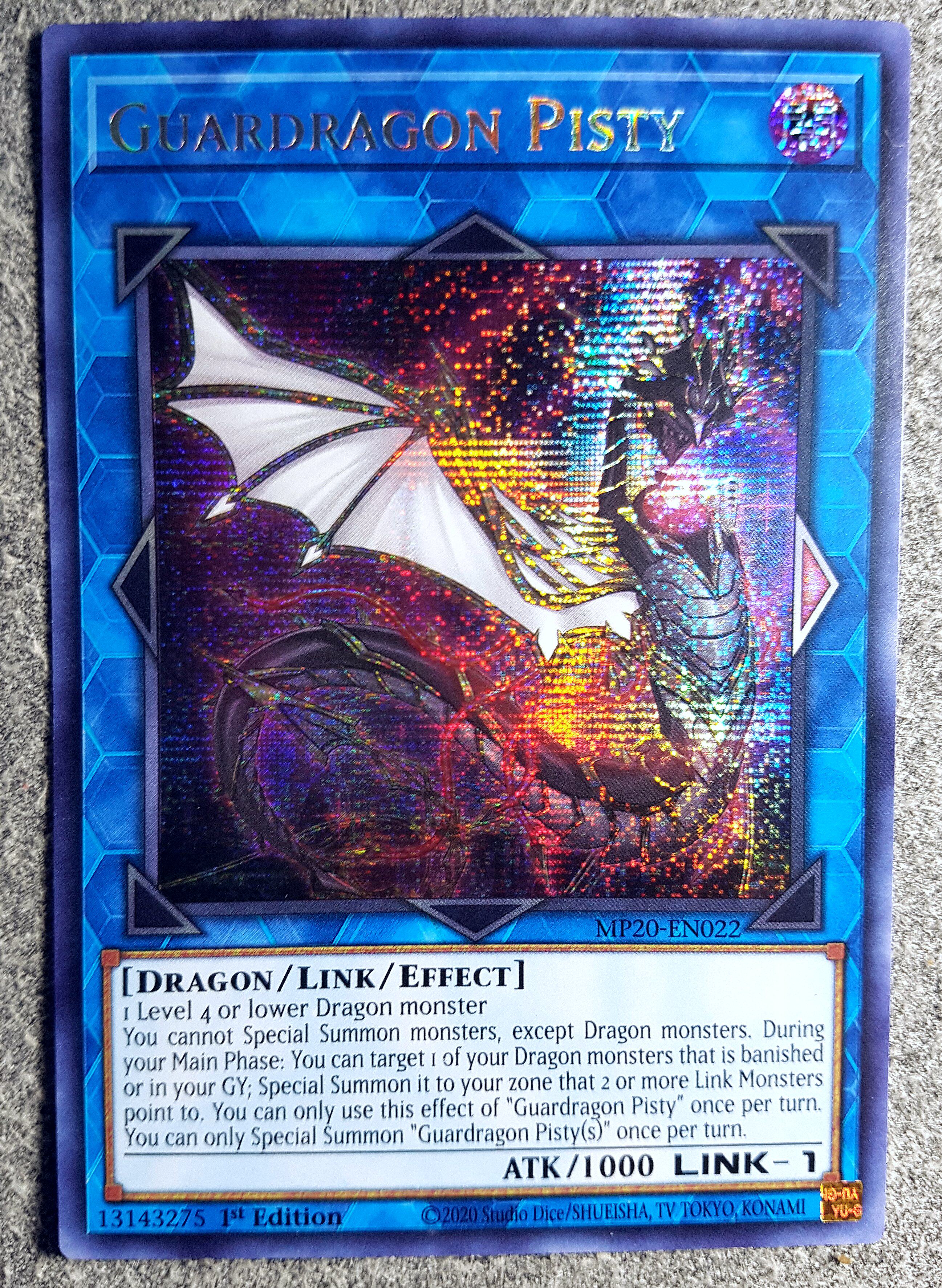 游戏王 美英一刷 mp20-en022 scr   守护龙 毗斯缇 mc2