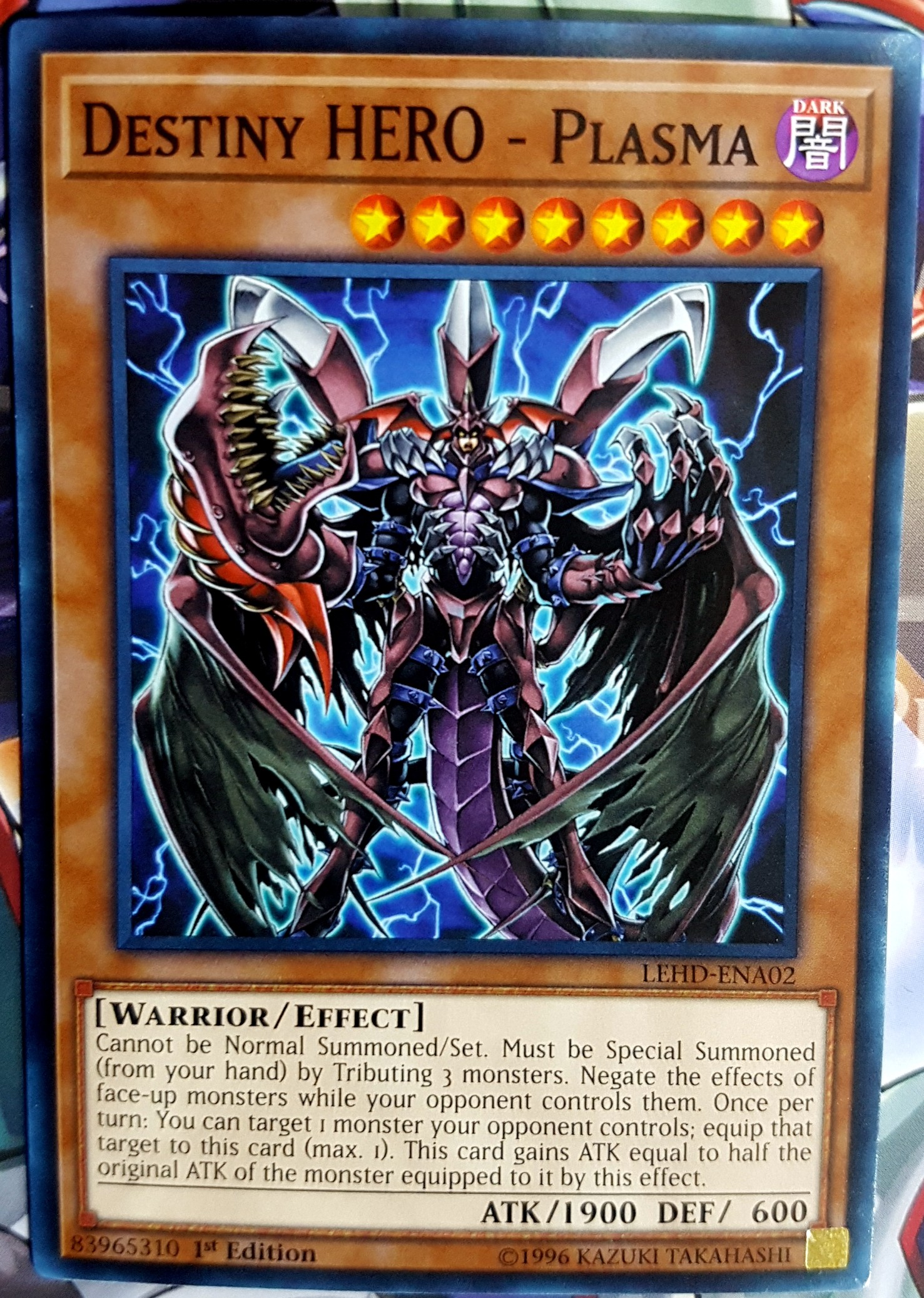 游戏王美英一刷lehdena02命运英雄血魔c5a桌游配件