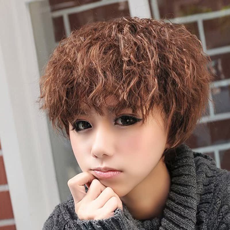 特价玉米烫假发女短发 蓬松自然